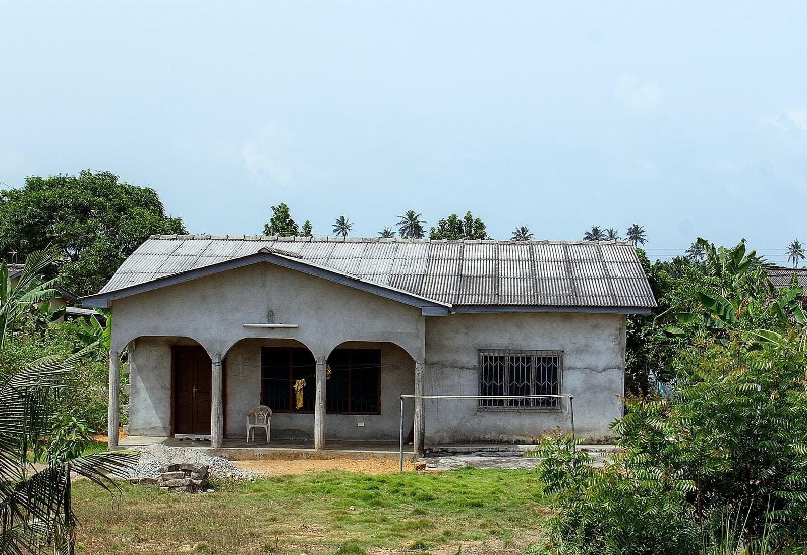 House seen across the lawn